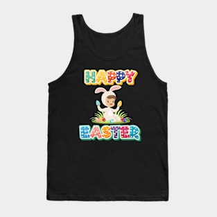 Happy Easter_Spring_Bunny_Rabbit_Kawaii Tank Top